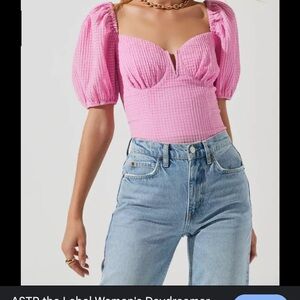ASTR pink top. Worn once